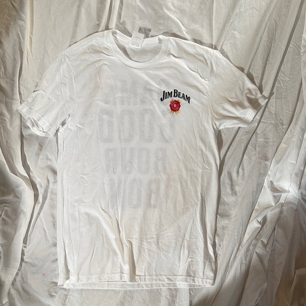 Jim Beam White Short Sleeve Men's Tee